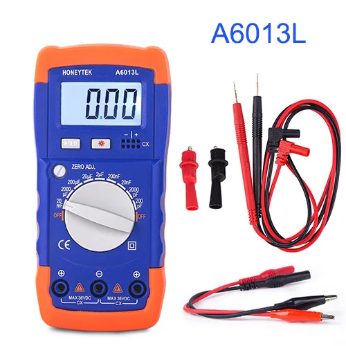A6013L HONEYTEK A6243L цифровой многофункциональный LCR измеритель емкости индуктивности Ом мультиметр ESR конденсатор тестер индуктивности метр - Цвет: A6013L