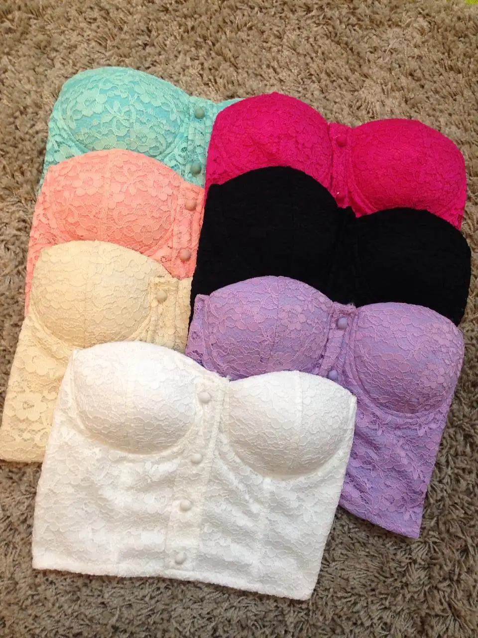 Фирменная Новинка модные уличные короткие бюстье женские топы кружевные лифчики