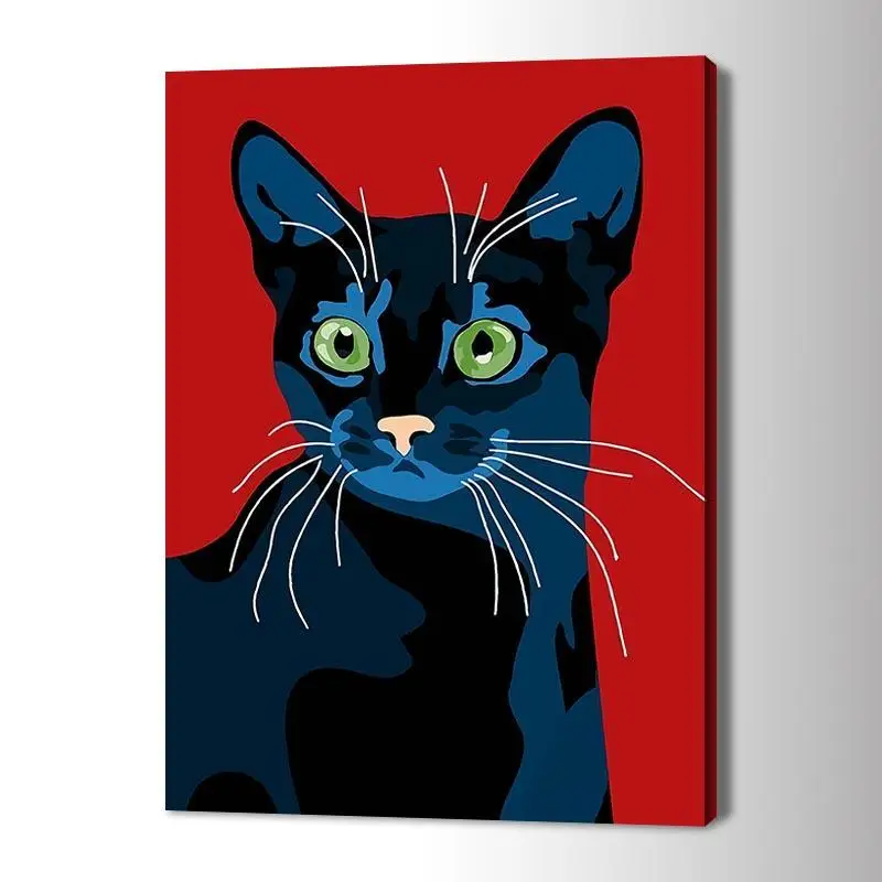 

Black Cat Poster Canvas Paintings Wall Art Posters Print Pictures for Living Room Home Dcor