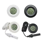 Цифровой термометр-гигрометр, миниатюрный Измеритель температуры и влажности с ЖК-дисплеем, для домашних животных и автомобилей