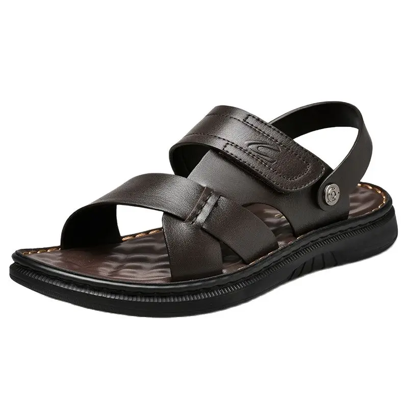 Мужские сандалии Camel Active натуральная кожа пляжная обувь Брендовые повседневные