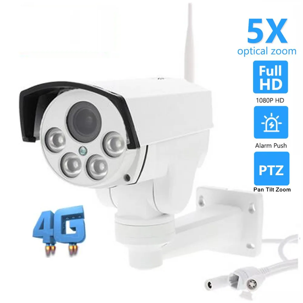 Беспроводная IP камера Owlcat HD 1080P 3G 4G SIM карта 2 МП 5X 10x оптический зум микрофон