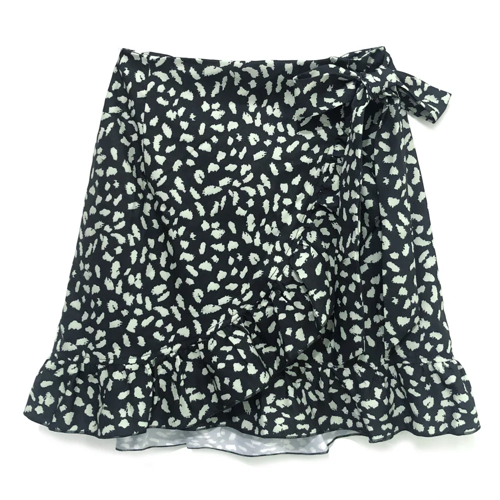 

Summer Chiffon Mini Skirts Womens Korean England Style Bohemian Simple Solid Elegant Ruffles Mujer Moda Short Skirts Womens