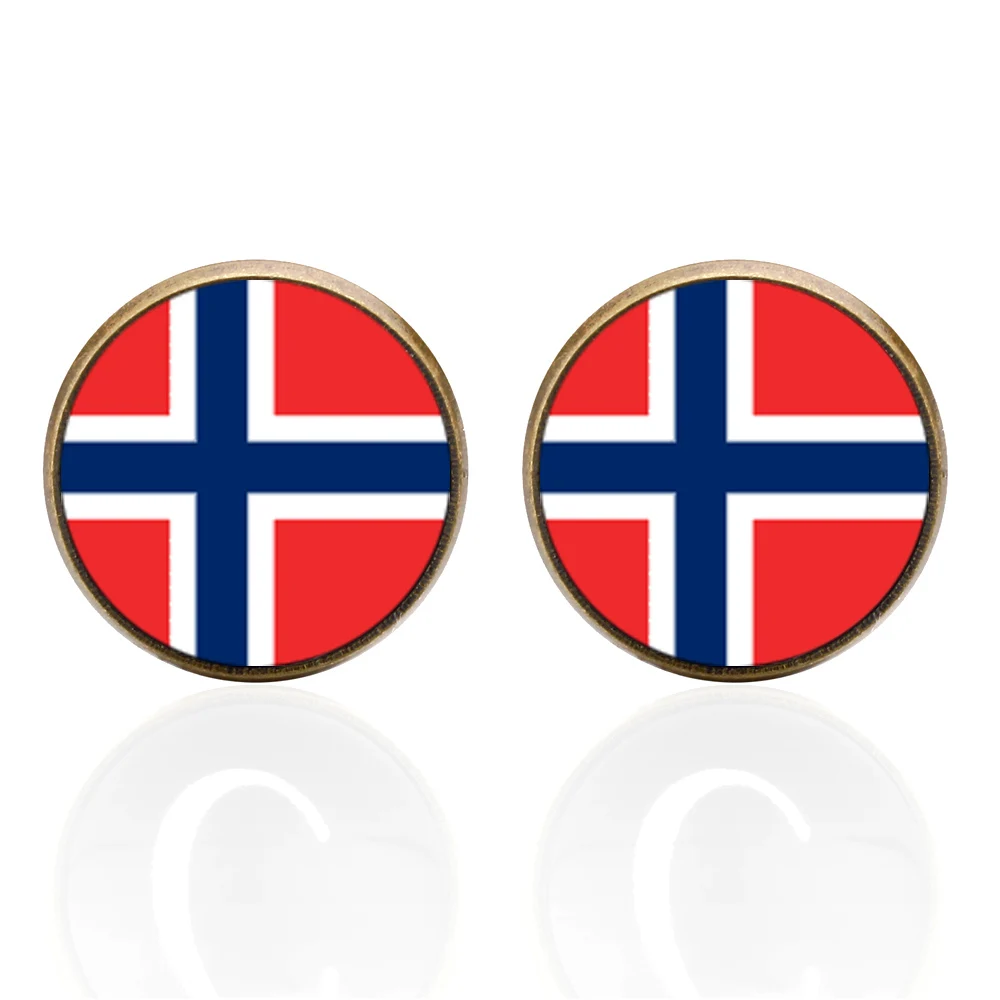 

Norway Flag Cufflinks for Men Best Man Cufflinks Set Cufflinks Wedding Jewelry Suit Shirt Cuff Links Men Accessories
