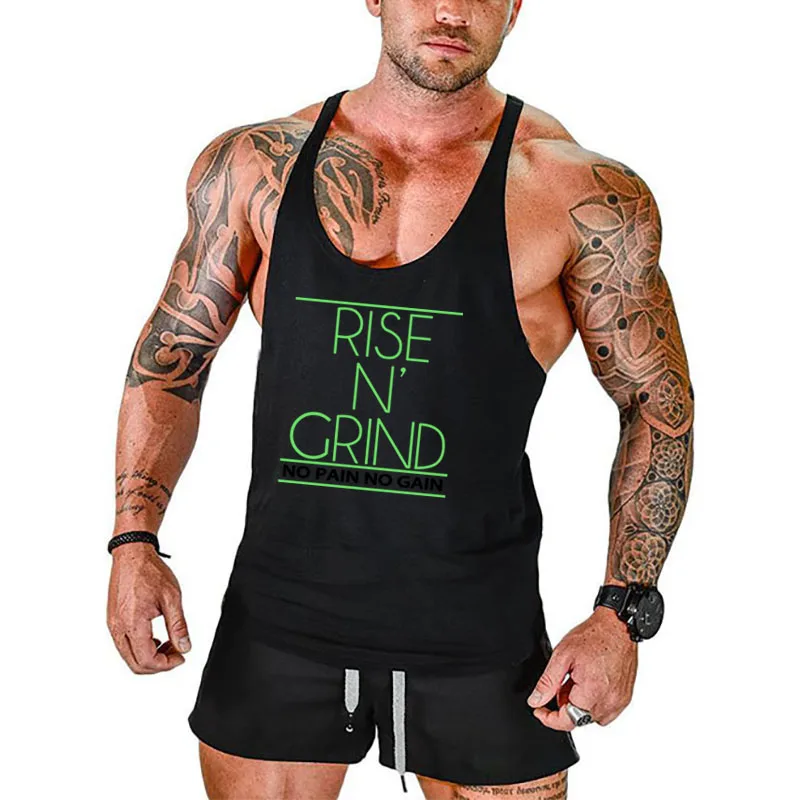 

Muscleguys Brand Gym Clothing Men Muscle Stringer Tank Top canotta bodybuilding Vest Y Back Workout Sleeveless Undershirt