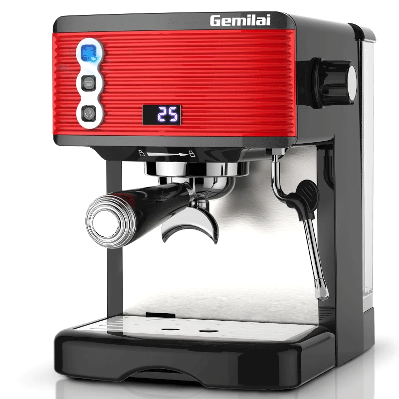 

2019 15 Bar Coffee Machine Fully Semi-automatic Italian Pump Type Steam Concentrate Grinding Horn Filter Extraction Time Control