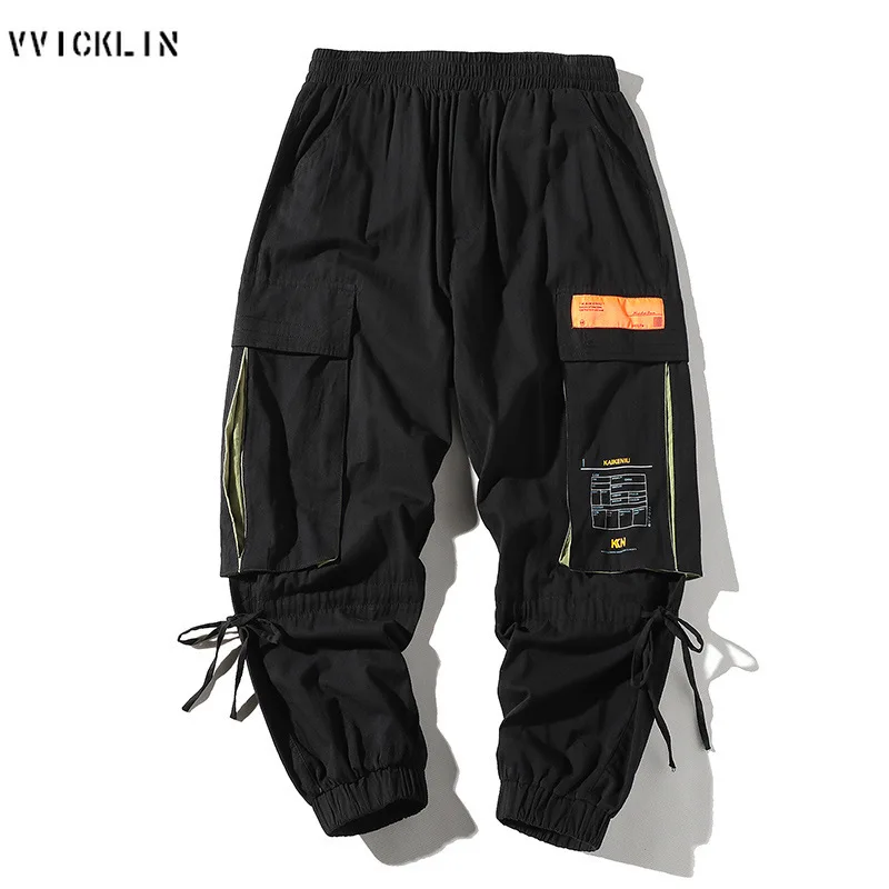 

Retro Multi Pocket Overalls Men's Trendy Casual Harlan Cargo Pant Male Loose Jogging Sweatpants Oversized Trousers for Men