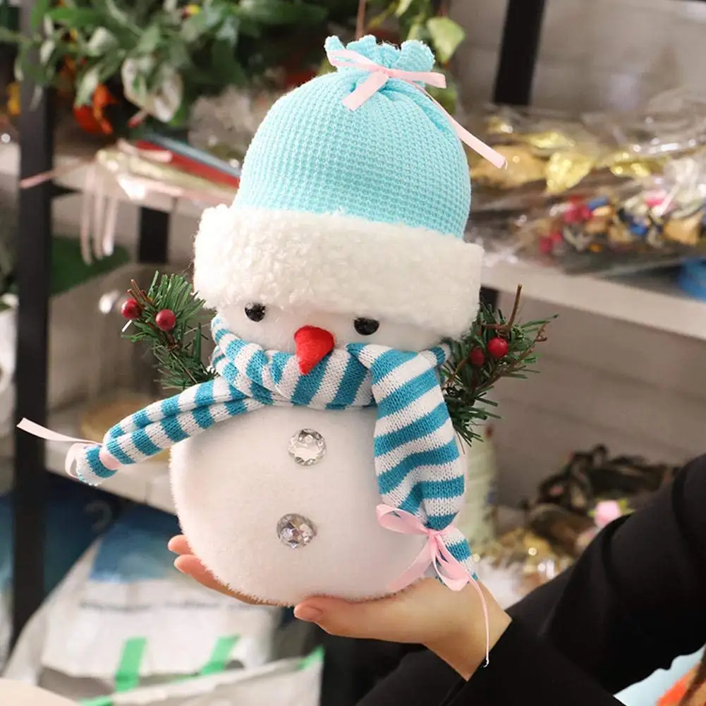 Рождественский снеговик Мягкие плюшевые игрушки для детей подарок Снеговик пены