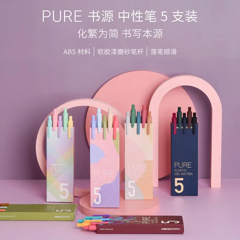 

Retro Style Morandi 0.5 Color Pen Hand Account Ins Student Signature Pen Press Type Gel Pen