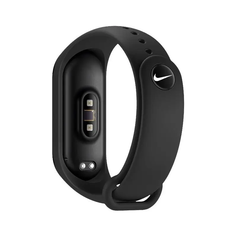 Для mi Band 4 3 силиконовый ремешок на запястье для Xiaomi mi 4 3 ремешок с металлической пряжкой браслет с узором mi band 4 Ограниченная серия - Цвет ремешка: Nike
