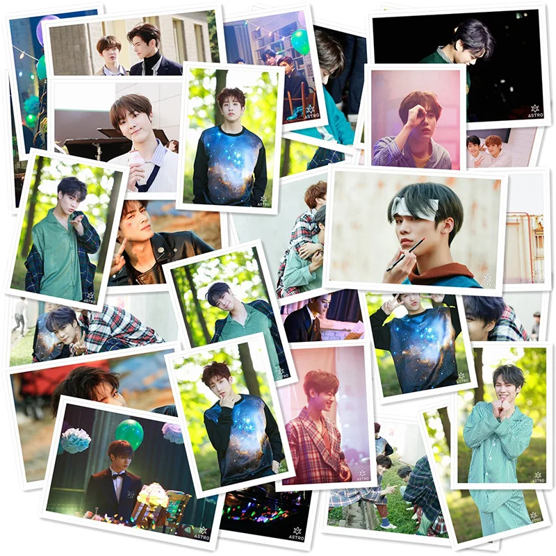 Kpop ASTRO пятый мини-альбом фотография Поляроида Lomo карты Fans ASTRO вентиляторы подарки металлический ящик 40 шт./кор. Прямая