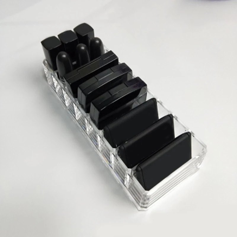 8 ячеек акриловый Органайзер для макияжа коробка хранения кейс держатель помады