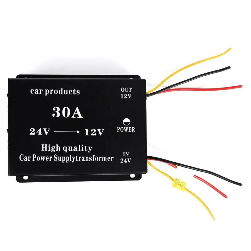 DC 24V в DC 12V автомобильный понижающий преобразователь 30A 360W понижающий регулятор мощности