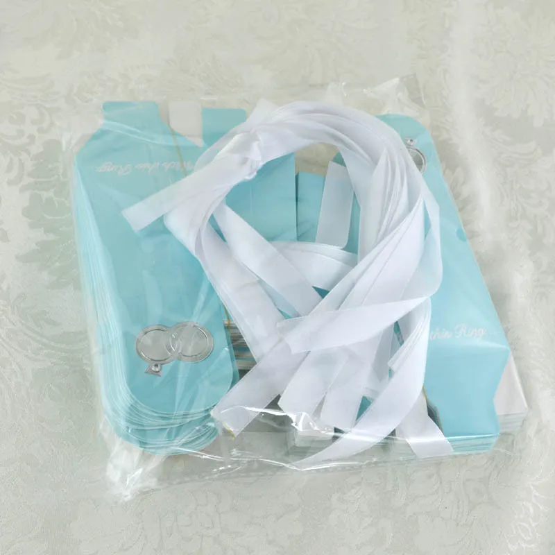 500 шт. Новое поступление белое прозрачное стеклянное кольцо с бриллиантами