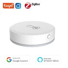 Умный датчик влажности и температуры Tuya ZigBee, управление через приложение, работает с Alexa Google Home