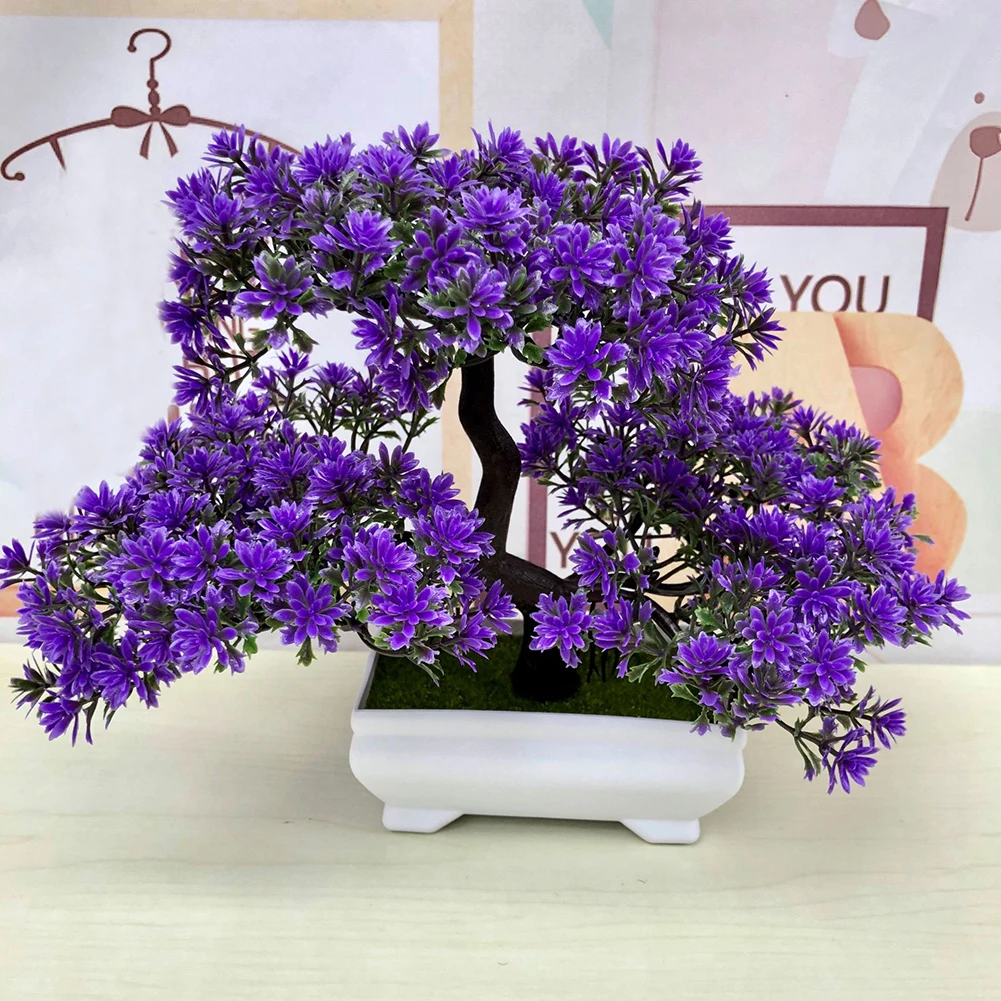 Artificial Pine Tree Plants Fake Green Bonsai Plant Guest Greeting Wedding Office Flower Home Decor Party Supplies | Дом и сад