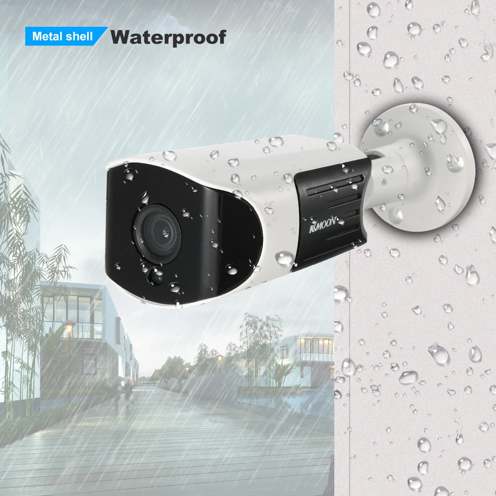 KKmoon 5.0MP AHD пуля Водонепроницаемый CCTV Камера 1/2.7 ''CMOS 4 шт Массив ИК лампы Ночное