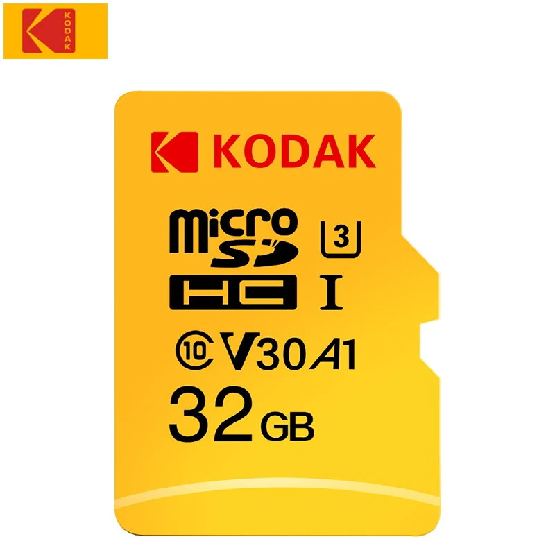 32GB U3 Карта флэш-памяти KODAK Micro SD 128 ГБ 256 ГБ 512 ГБ 32 ГБ 64 Гб U1 tf-карта 4K Class 10 tarjeta Micro SD карта U3 UHS-I 16 Гб microsd - Емкость: 32GB U3