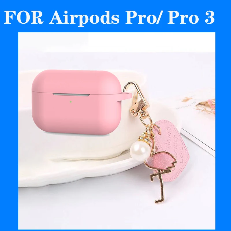 C3 For airpods pro For AirPods 1/2 Case For Air pods Pro luxury Keychain Cartoon Accessories Silicone Case Wireless Earphone Cover case fundas - Цвет: C3 For airpods pro