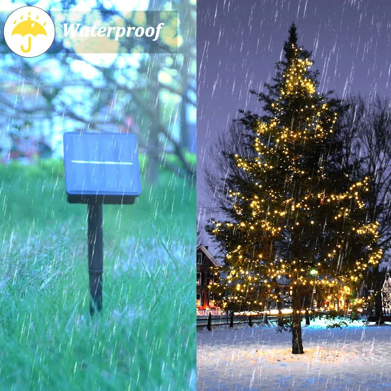 Солнечный светодиодный светильник наружный гирлянда свадебное украшение фея