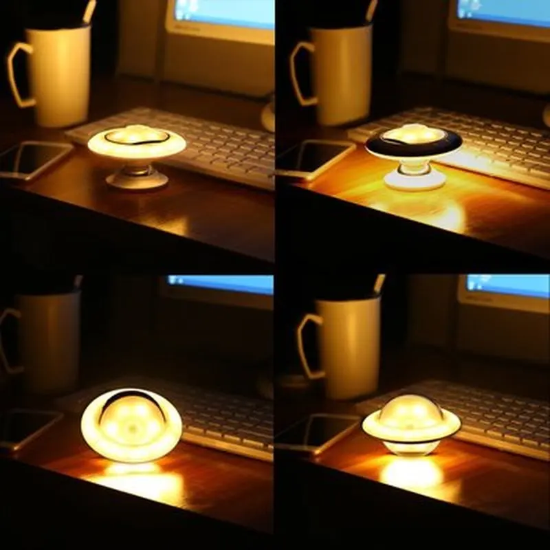 Новый креативный вращающийся датчик человеческого тела ночной Светильник USB