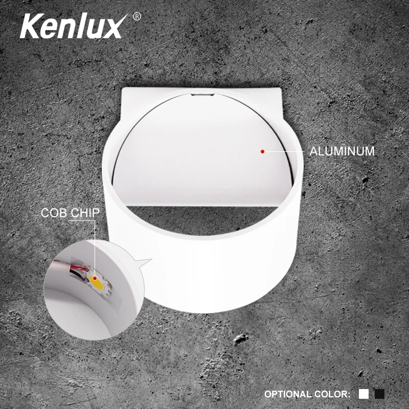 Черная креативсветодиодный светодиодная настенная лампа 5 Вт Φ современный