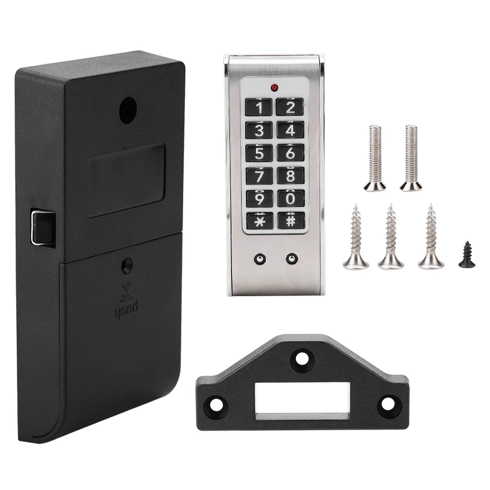 

Electronic Password Lock Kit Stainless Steel Temporary Password Drawer Combination Lock Cabinet Lock Home Security