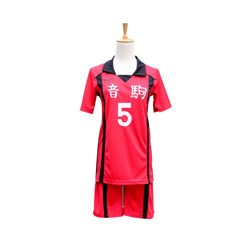 

Костюм для косплея старшей школы Haikyuu NEKOMA, футболка и шорты, 2 в 1
