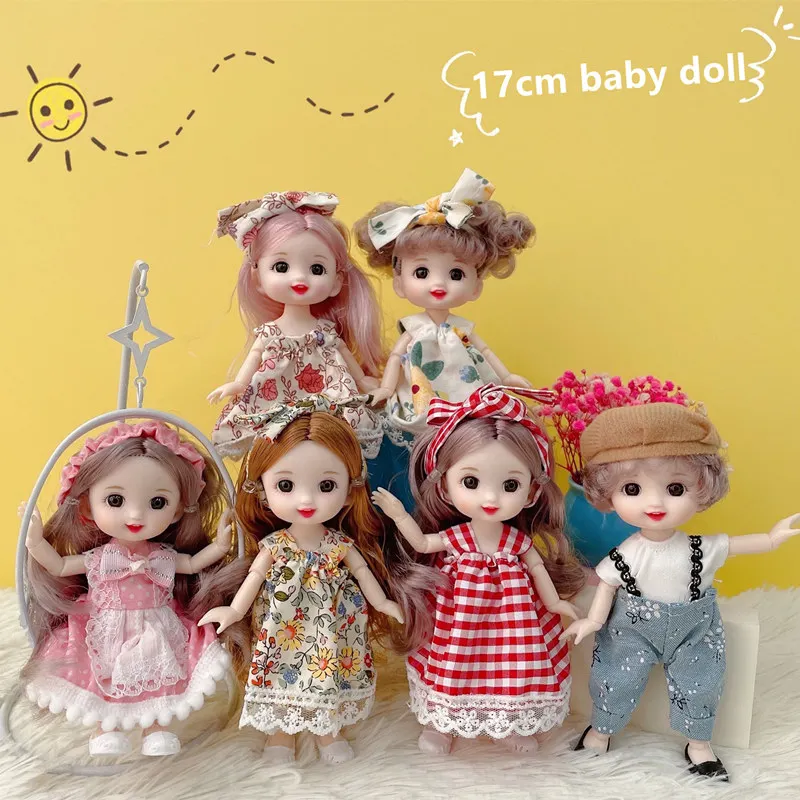 

16 см кукла в комплекте кукла с одеждой 1/8 Bjd кукла игрушки улыбка платье аксессуары Принцесса подарок на день рождения Детские игрушки