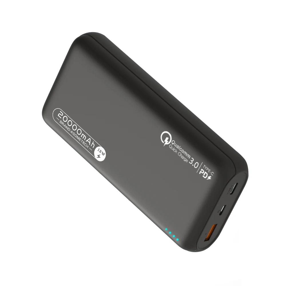 

Power Bank 20000mAh 18W PD3.0 Fast Charging Phone External Battery Charger Powerbank 20000mAh for iPhone 11 12 Pro xiaomi Huawei