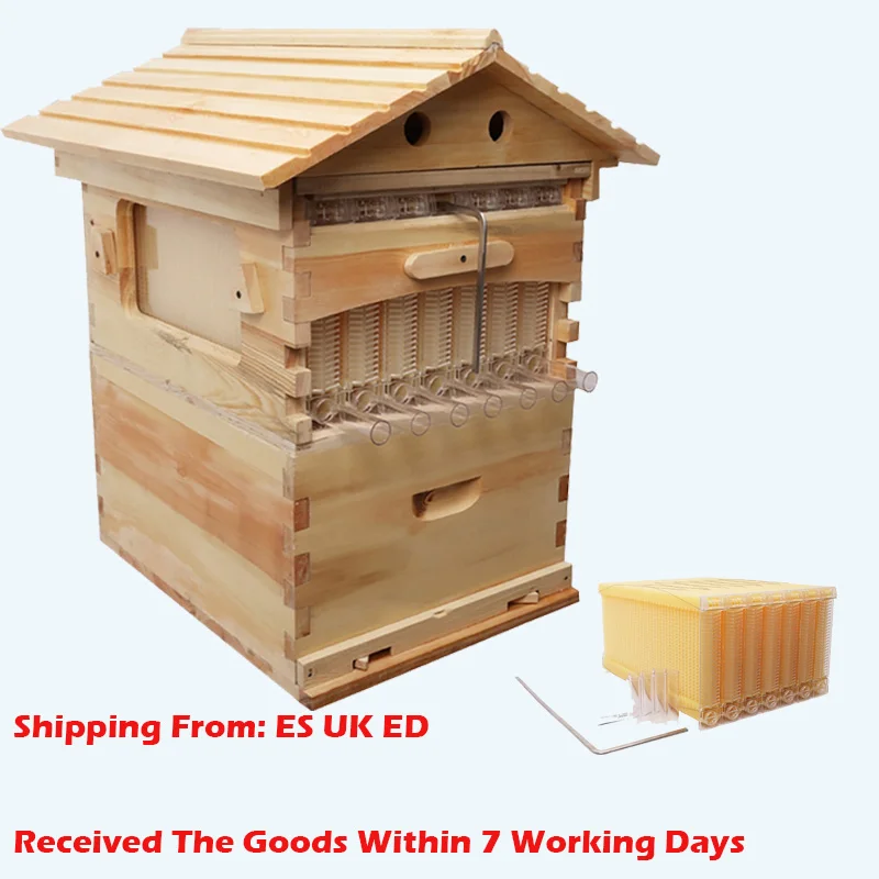

Wooden Bees Box Automatic Wooden Bee Nest Beekeeping Equipment Beekeeper Tool for Bee Hive Supply German Warehouse Deliver