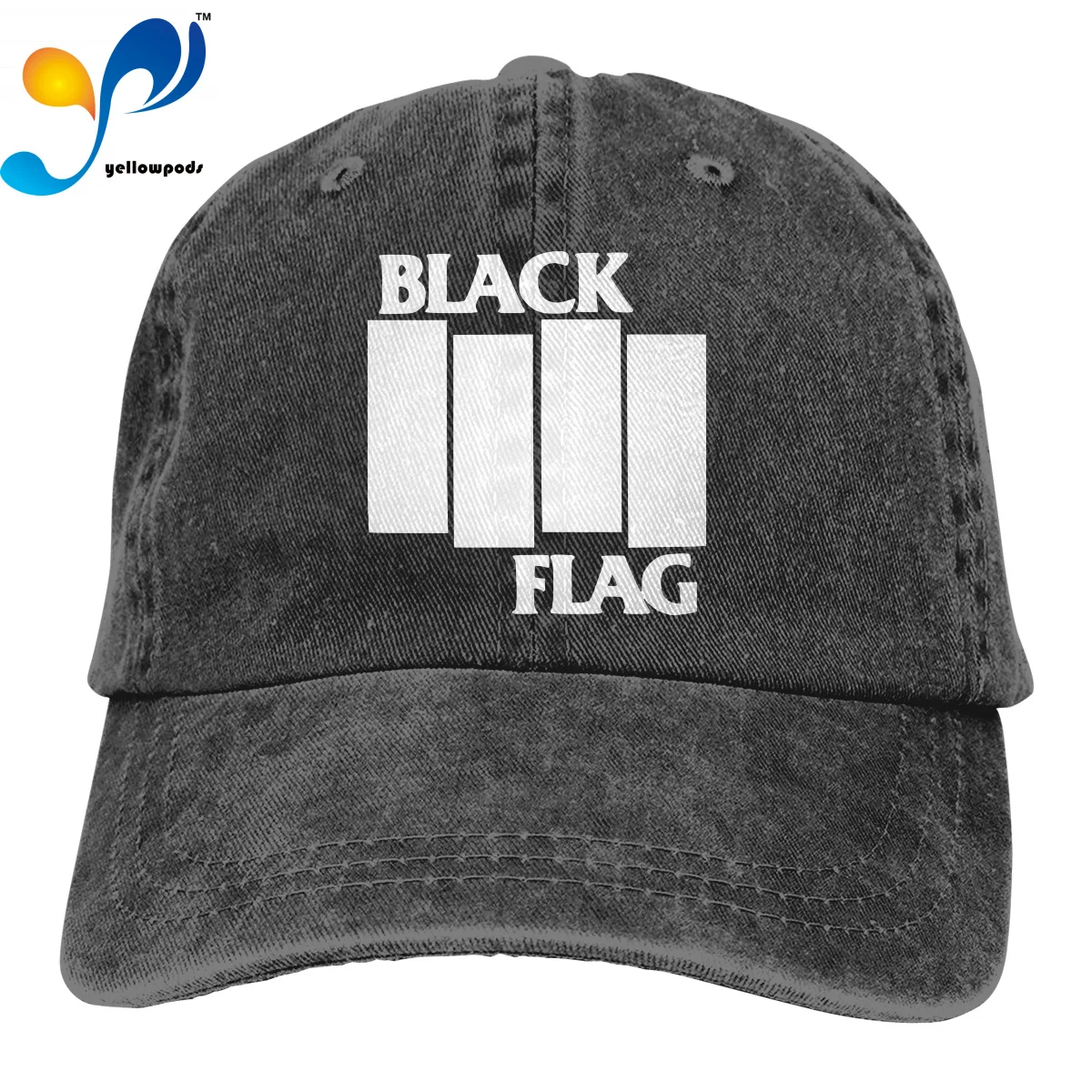 

BLACK FLAG Rock Band New Baseball Cap Adjustable Streets Hip Hop Hat for Women's And Men's