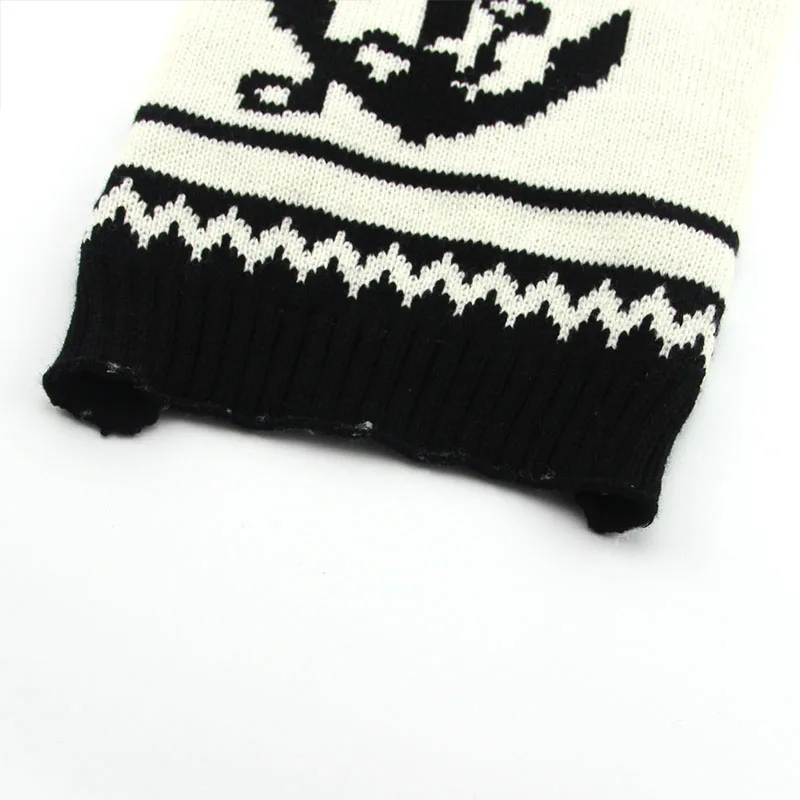 Милые Свитера для собак с якорем праздничный костюм маленьких и средних кошек