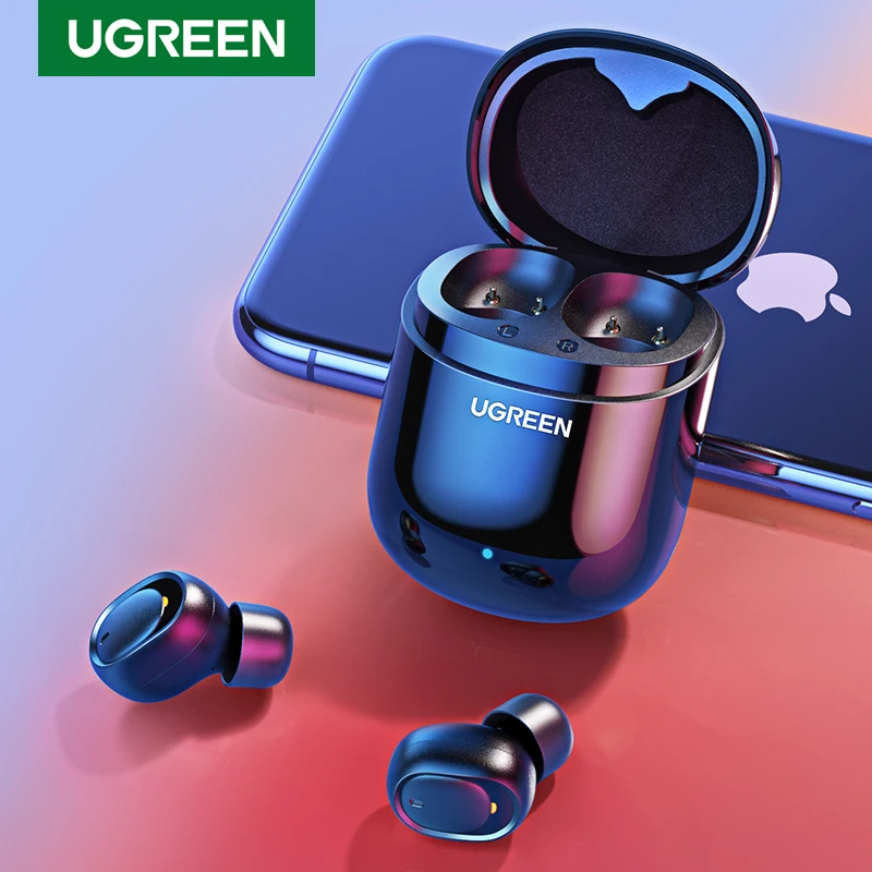 TWS наушники UGREEN настоящие Беспроводные стереонаушники Bluetooth вкладыши гарнитура