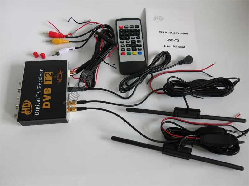 Автомобильный цифровой ТВ тюнер с двойным чипом ресивер Freeview мобильная