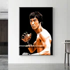 Постер на холсте китайская кунг-фу, звезда, Брюс Ли, ретро