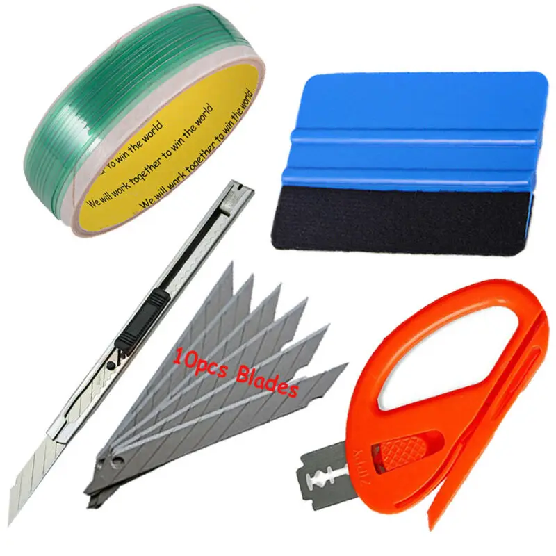 

10 Blades Replacement Blades Car Wrapping Tools Knifeless Finish Line Tape Squeegee Vinyl AT004A