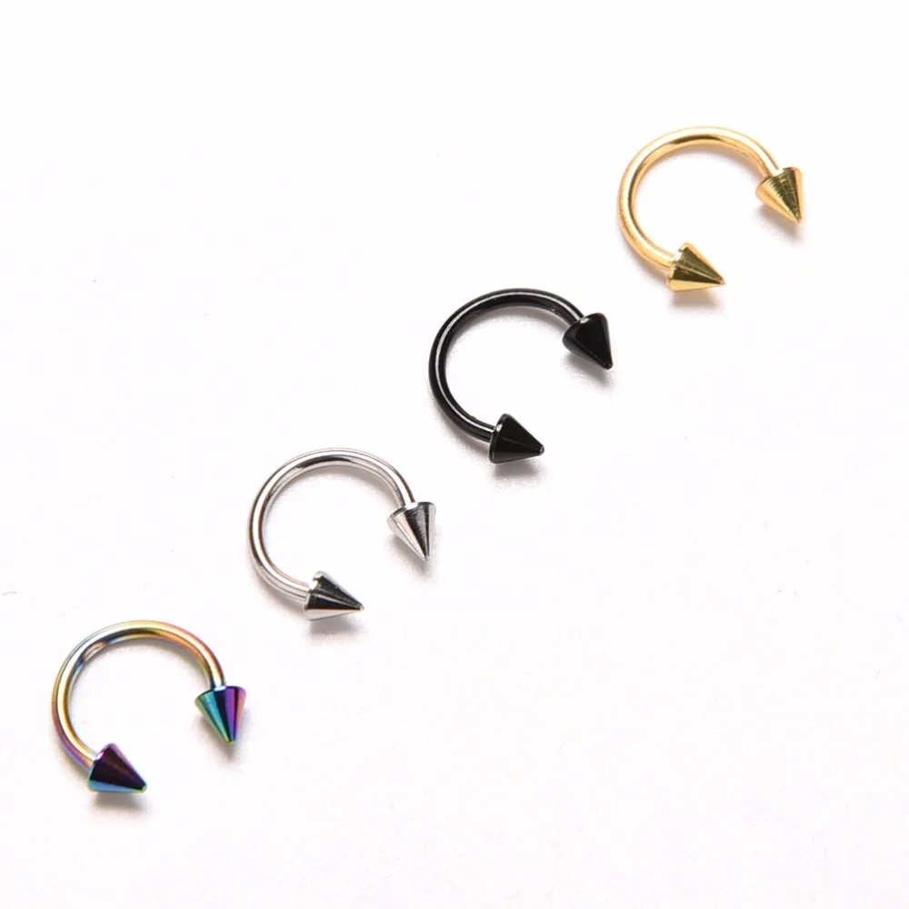 Круглые ювелирные изделия для тела из нержавеющей стали 1 шт. 2 вида кольцо