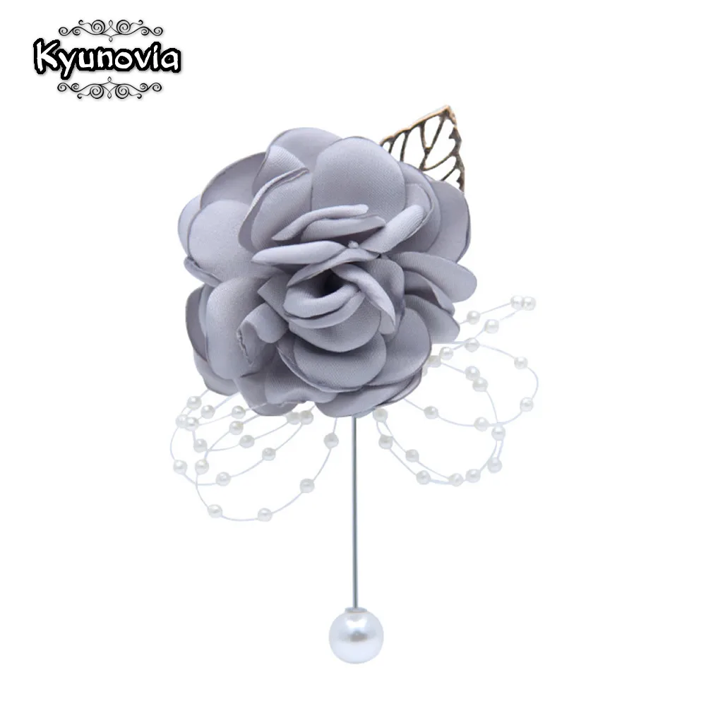 Свадебная бутоньерка Kyunovia ручной работы булавка для свитера | Украшения и