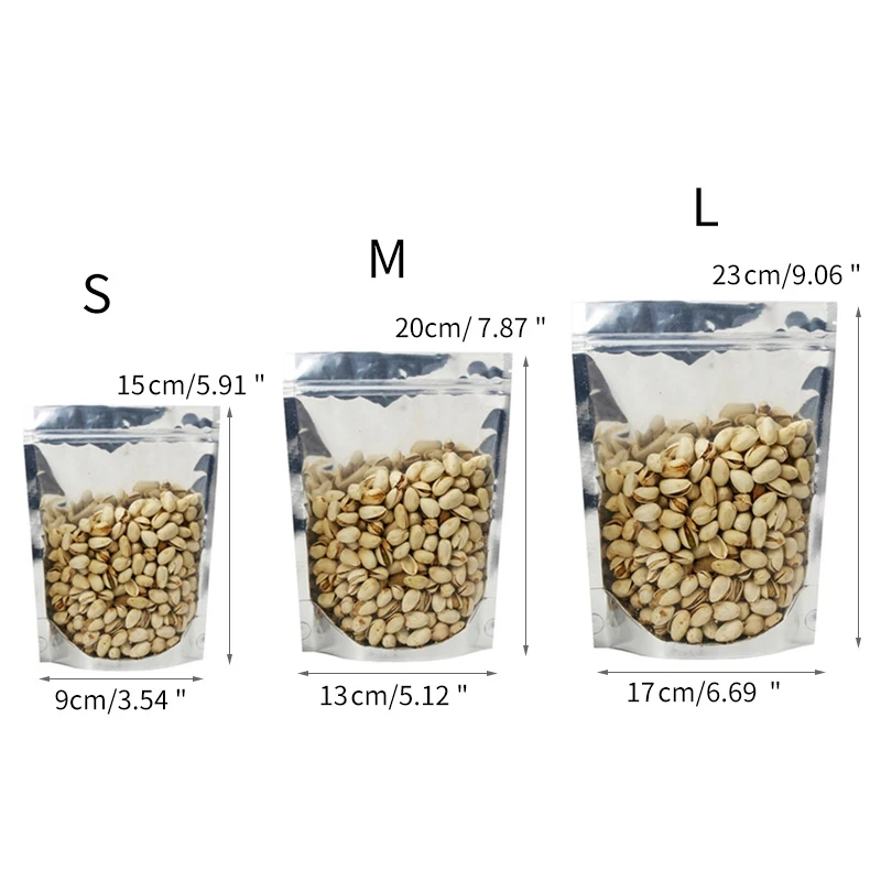 Многоразовые Пакеты для хранения пищевых продуктов 50 шт. герметичные пакеты с