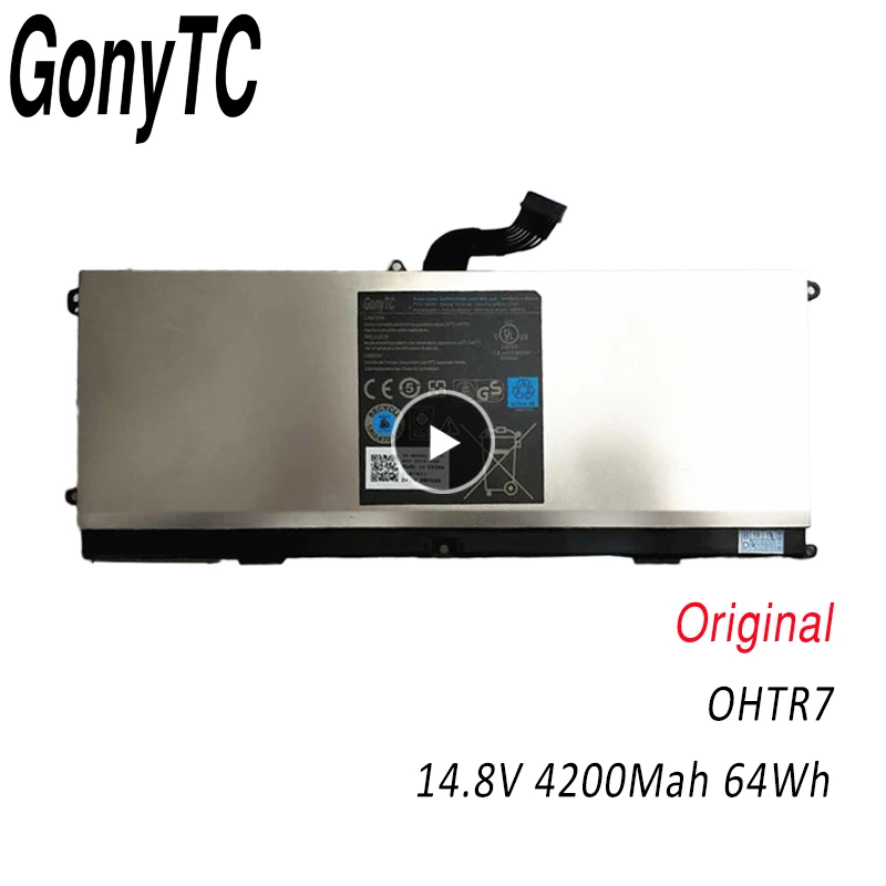 

GONYTC OHTR7 14,8 v 64WH новый оригинальный аккумулятор для ноутбука Dell XPS 15z L511Z OHTR7 0HTR7 NMV5C 0NMV5C 75WY2 075WY2