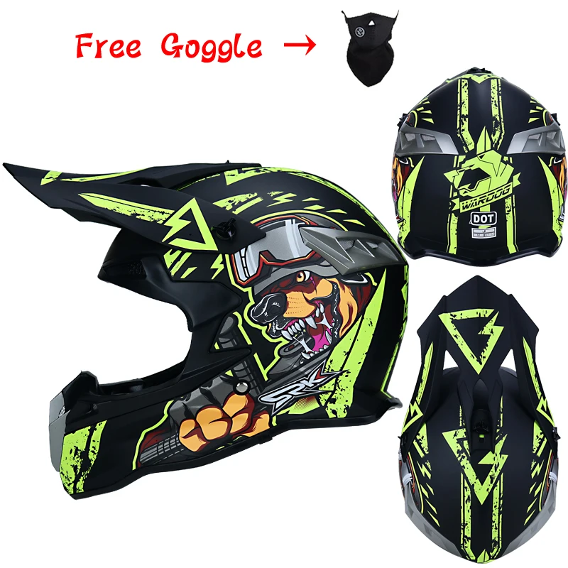Самый профессиональный мотокросс шлем DOT утвержден анфас внедорожник Горные