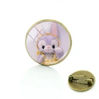 Брошь в стиле ретро с изображением диснеевских звезд Delu, стеклянный кабошон, украшение, модные темпераментные ювелирные изделия, женские аксессуары