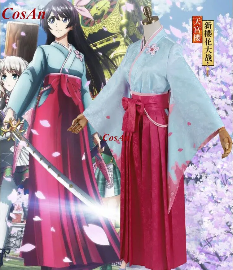 

Мобильную игру Sakura Амамия Косплей Костюм с модным принтом кимоно с расклешенными рукавами костюм женский одежда для ролевых игр S-3XL в налич...