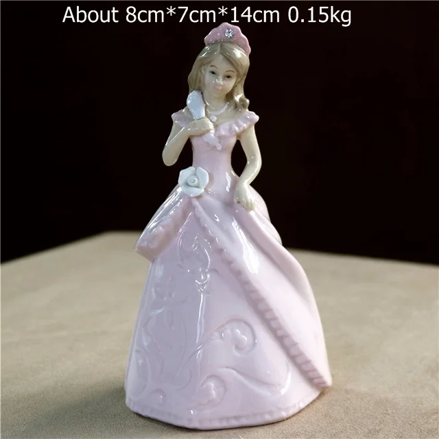 Style A-Pink Винтажная фарфоровая Красивая Статуэтка принцессы, керамика, Благородная Девушка, декоративная статуэтка, подарок, ремесло, украшение, аксессуары для интерьера - Цвет: Style A-Pink