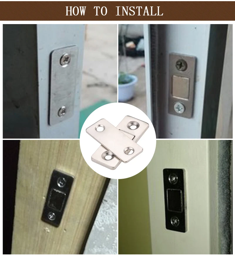 Myhomera 6 комплектов пижам для магнитной задвижки шкафа магнит ограничители
