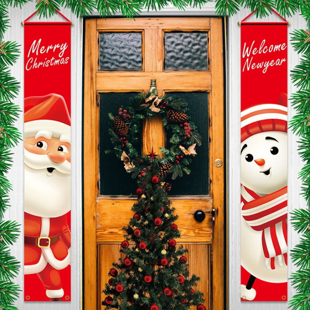 

For Home Hanging Christmas Decoration Merry Christmas Banner Decor Door Table Ornament Party Decoration Navidad