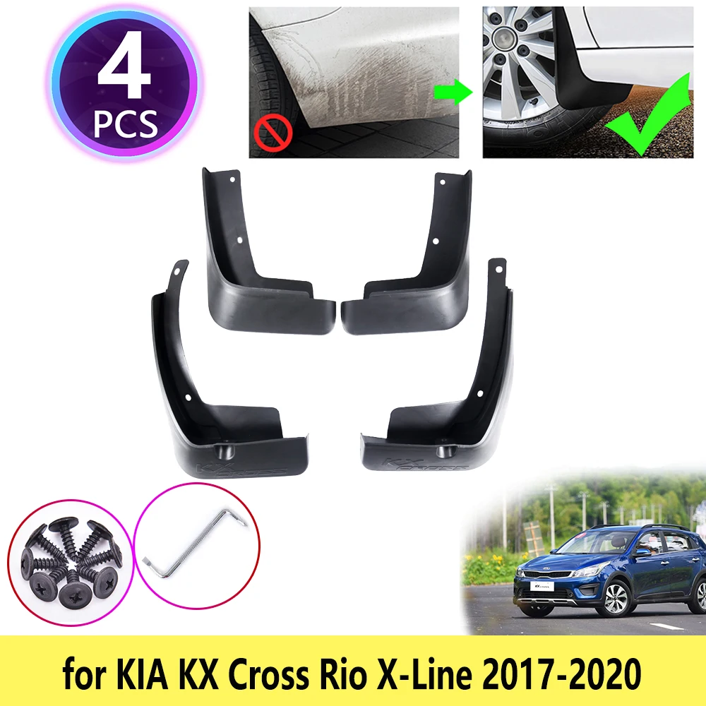 Брызговики на колеса для KIA KX Cross Rio X-Line 2017 2018 2019 2020 4 шт. автомобильные аксессуары |