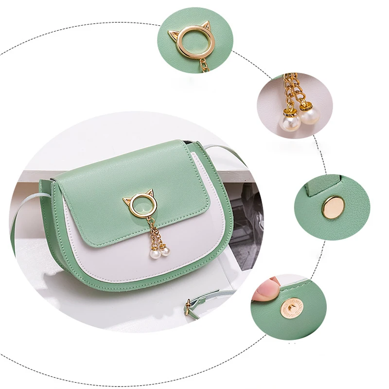 

ZYRIW Crossbody Bags for Women Shoulder Fashion Korean Version Leather Small Mobile Bag Coin Purse Female Circular Ladies Soft