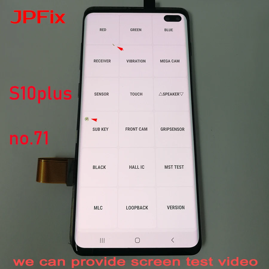 JPFix Super AMOLED для Samsung S10 Plus G975 S10plus + сменный сенсорный ЖК-экран в сборе точечный экран
